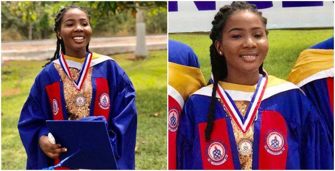 Nkunim Emmanuella Anita, the best graduating female student at UEW - Kumasi Campus