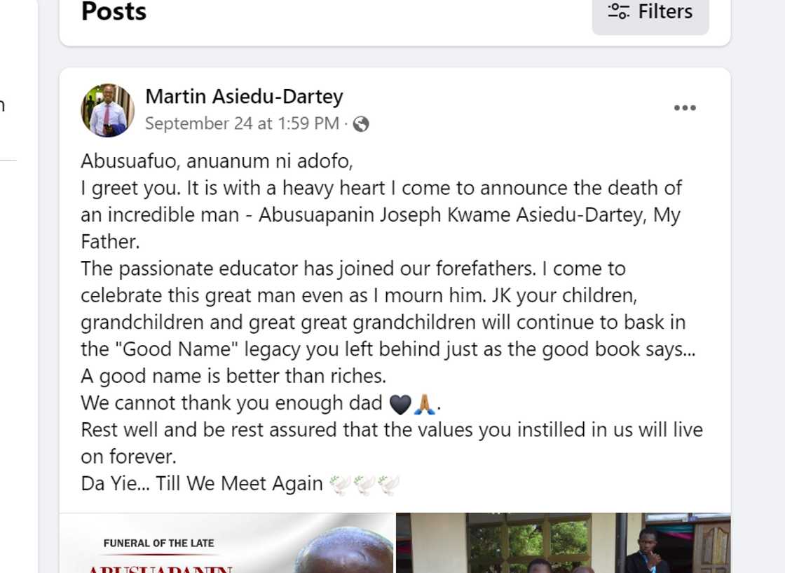 A screenshot of Martin's post on Facebook. A screenshot of Martin's post on Facebook.