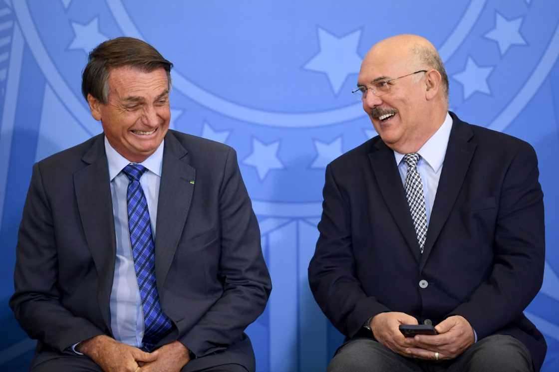 Milton Ribeiro (R) was President Jair Bolsonaro's third education minister Milton Ribeiro (R) was President Jair Bolsonaro's third education minister