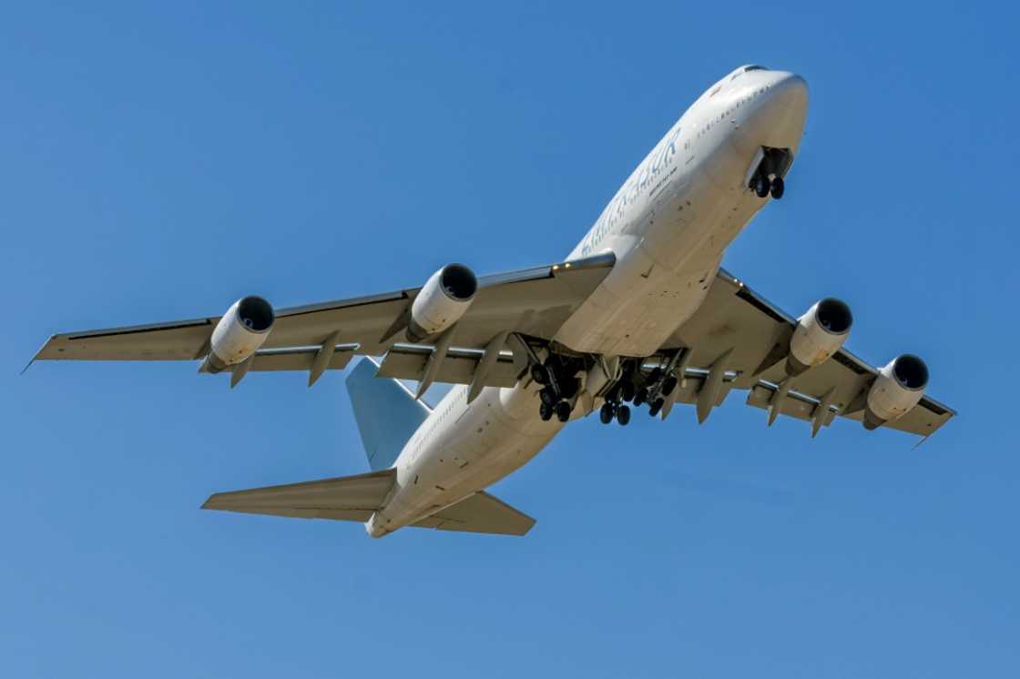 View of the Venezuelan Emtrasur cargo plane that has been stranded with its Venezuelan and Iranian crew in Argentina since June 2022