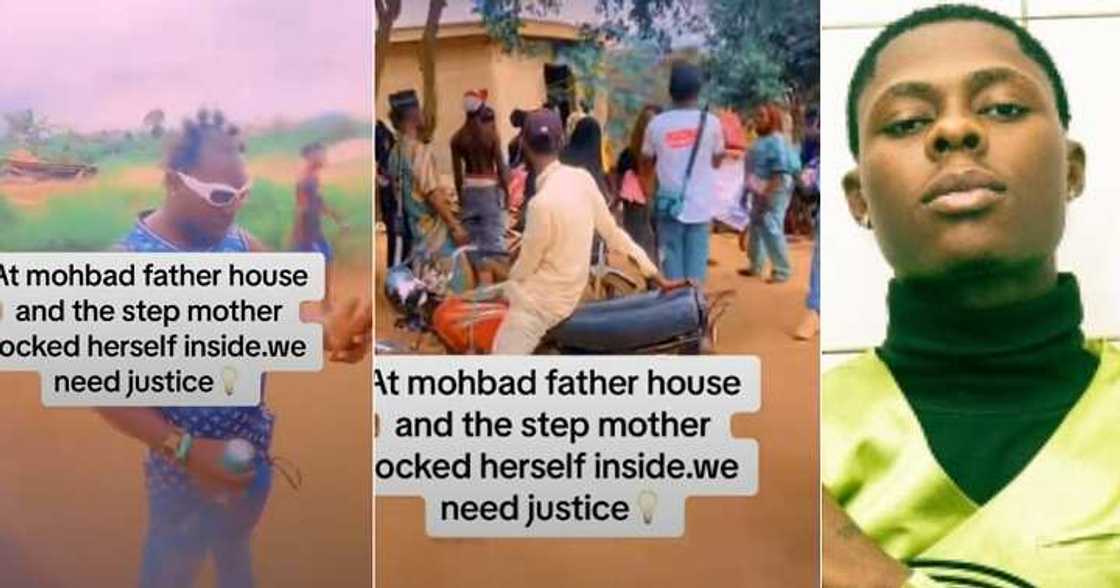 Man storms Mohbad's stepmother's house with Ikorodu boys Man storms Mohbad's stepmother's house with Ikorodu boys