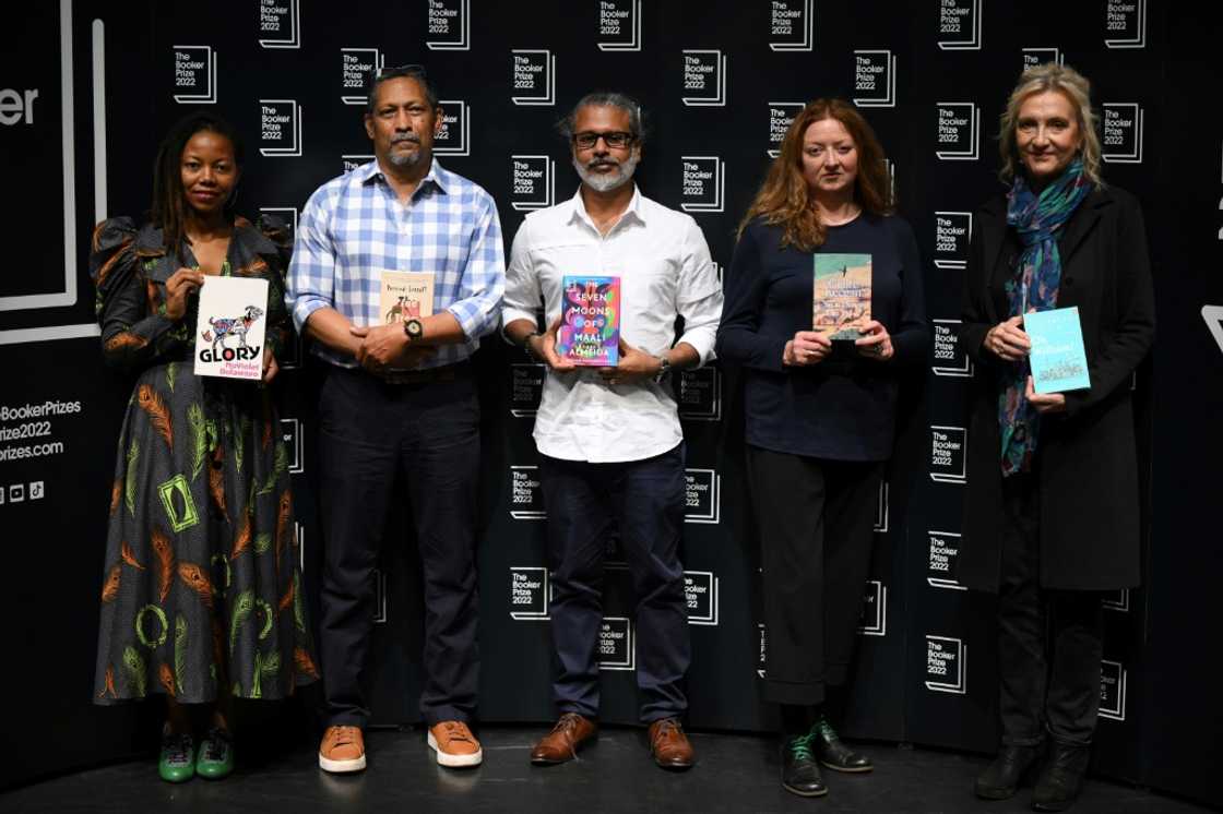 Five of the shortlisted authors: NoViolet Bulawayo, Percival Everett, Shehan Karunatilaka, Claire Keegan and Elizabeth Strout Five of the shortlisted authors: NoViolet Bulawayo, Percival Everett, Shehan Karunatilaka, Claire Keegan and Elizabeth Strout