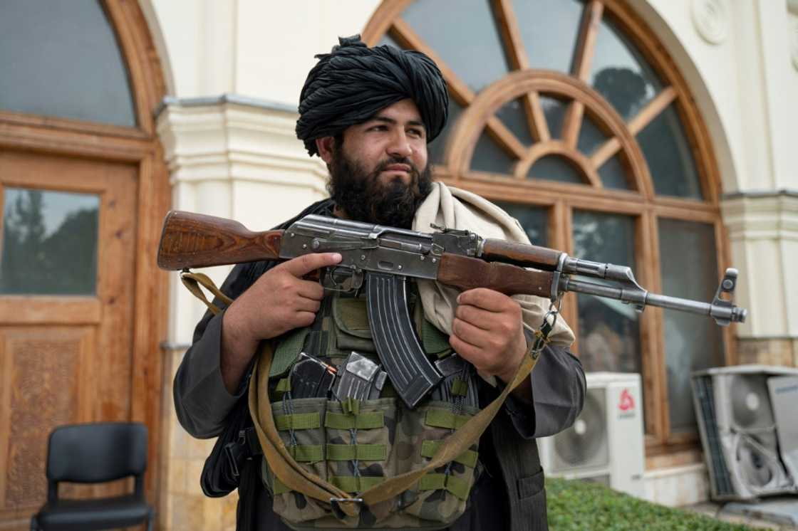 A Taliban fighter on duty in Kabul at the weekend A Taliban fighter on duty in Kabul at the weekend