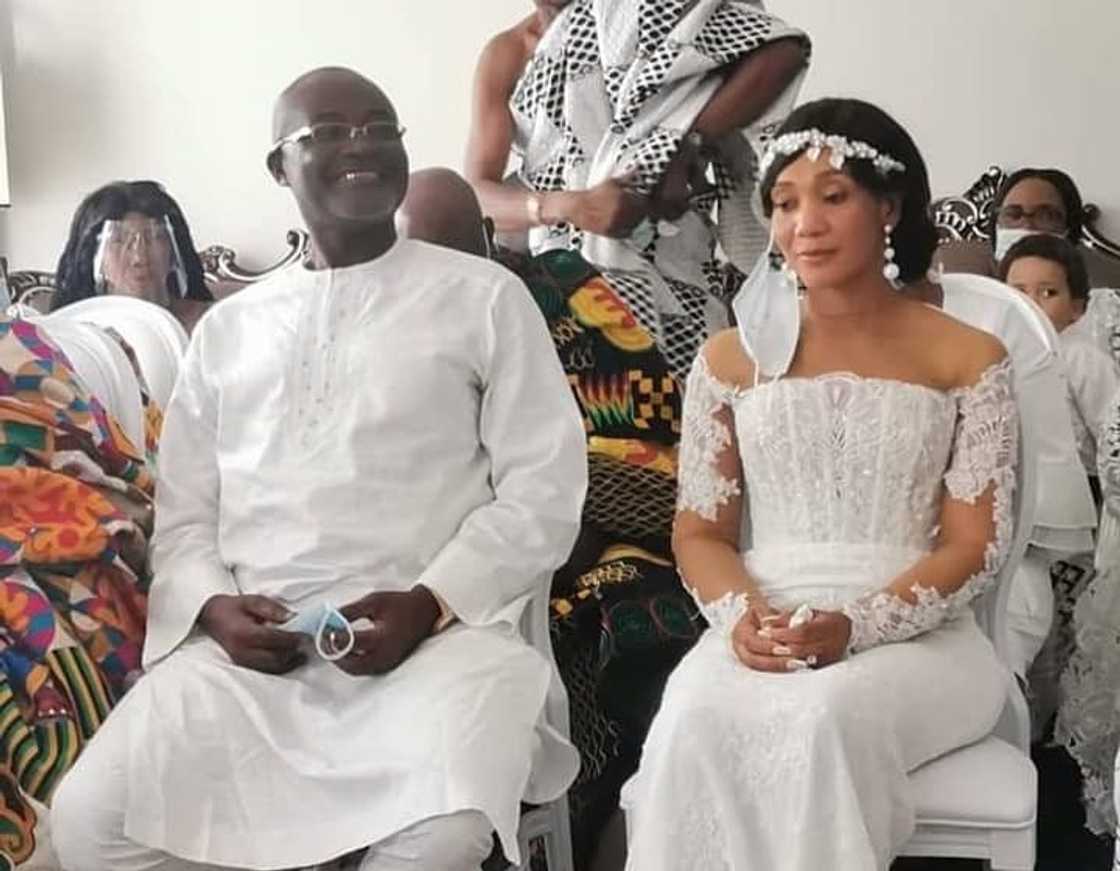 Ken Agyapong sits with his second wife Christian Agyapong Ken Agyapong sits with his second wife Christian Agyapong