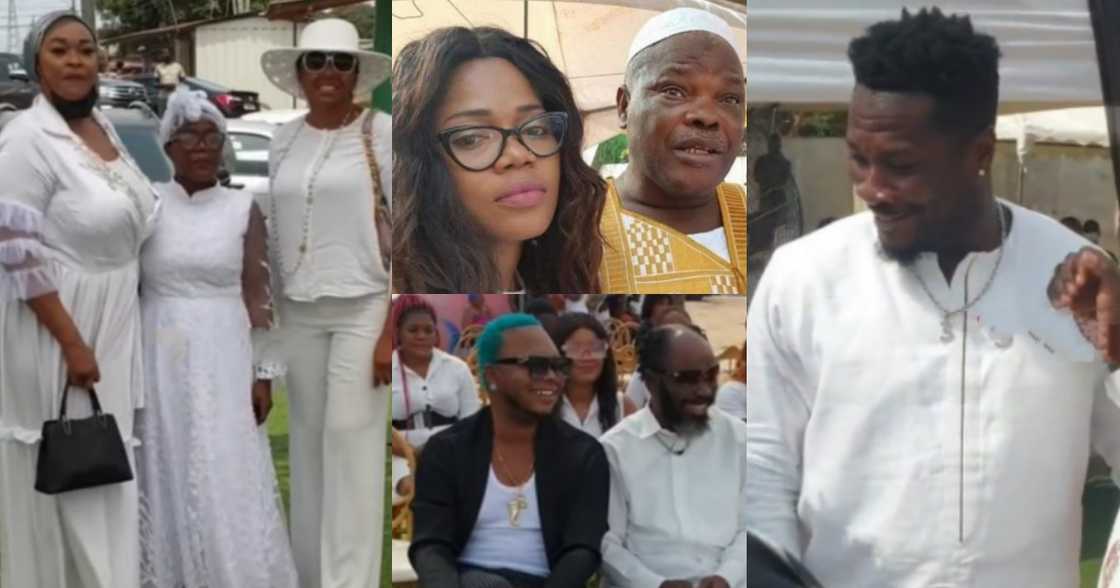 Stars at the funeral of Mzbel's father Stars at the funeral of Mzbel's father