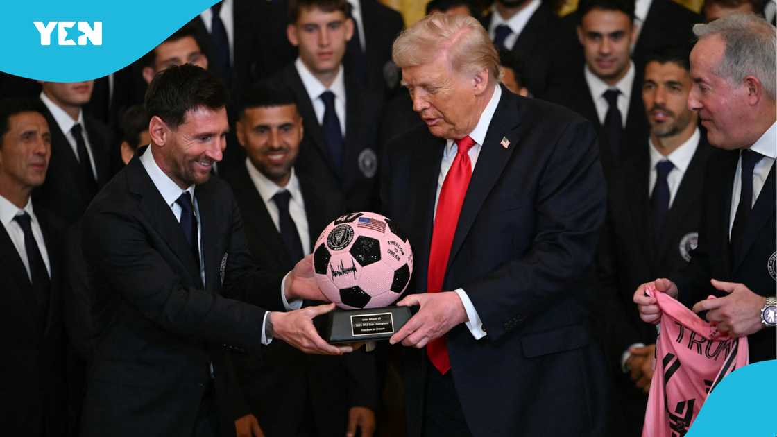 Donald Trump, Iran tensions, White House event, Lionel Messi, Inter Miami, Middle East crisis, Iran Revolutionary Guard, US military operations, Israel partnership, Barron Trump, MLS Cup.