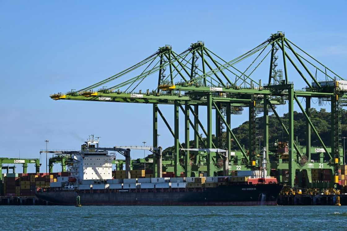 The Liberian-flagged MSC Emden III at the Port of Balboa at the entrance to the Panama Canal on April 23. The port is managed by CK Hutchison Holdings The Liberian-flagged MSC Emden III at the Port of Balboa at the entrance to the Panama Canal on April 23. The port is managed by CK Hutchison Holdings