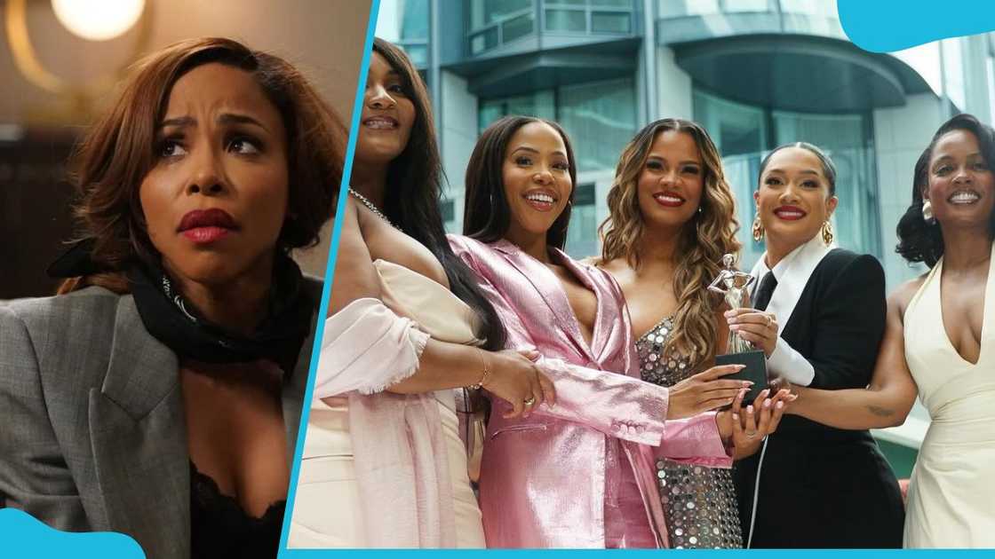 KJ Smith and the cast in Tyler Perry's Sistas KJ Smith and the cast in Tyler Perry's Sistas