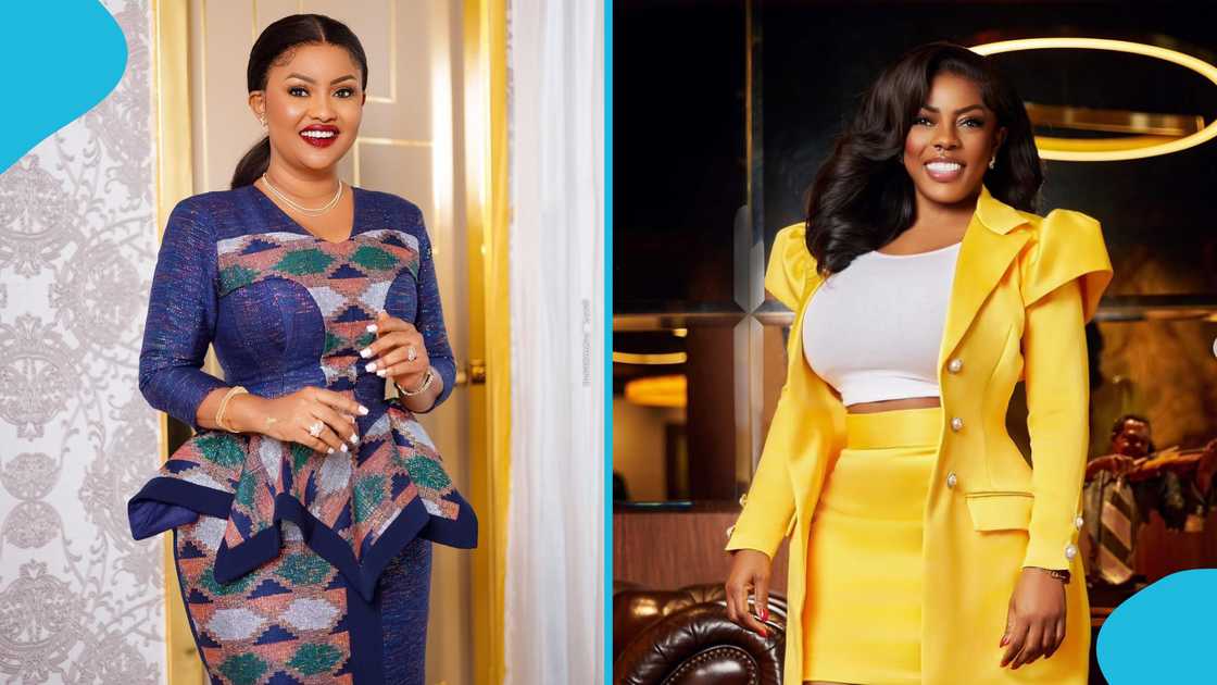 Nana Aba Anamoah, Nana Ama McBrown, Rocky Dawuni, broadcaster Anita Erskine, Ibrahim Mahama, and entrepreneur Dentaa Amoateng, Ministry of Foreign Affairs Nana Aba Anamoah, Nana Ama McBrown, Rocky Dawuni, broadcaster Anita Erskine, Ibrahim Mahama, and entrepreneur Dentaa Amoateng, Ministry of Foreign Affairs