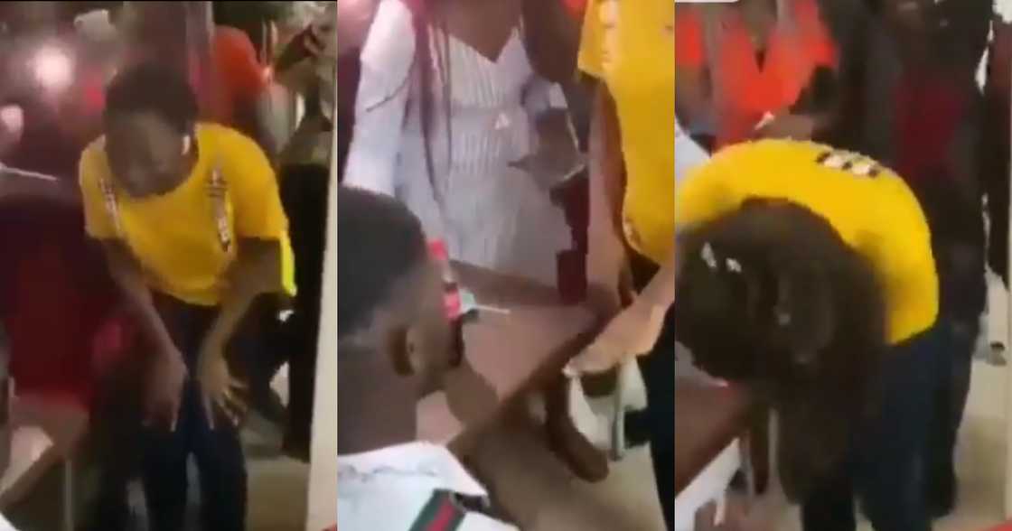 Ladies goes mad as boyfriend proposes to her on Val's Day; video drops Ladies goes mad as boyfriend proposes to her on Val's Day; video drops