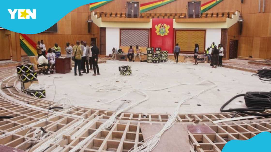 Parliament relocates to Accra International Conference Centre Parliament relocates to Accra International Conference Centre