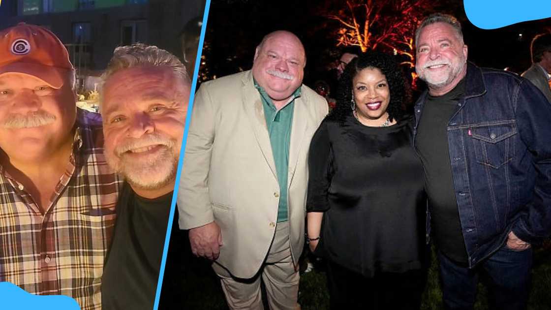 Kevin Chamberlin, his husband, Michael Gans, and LaToya Morgan.