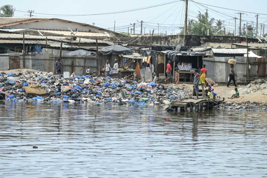 'Plastic is the (lagoon's) biggest pollution source,' says expert Ayenon Seka 'Plastic is the (lagoon's) biggest pollution source,' says expert Ayenon Seka