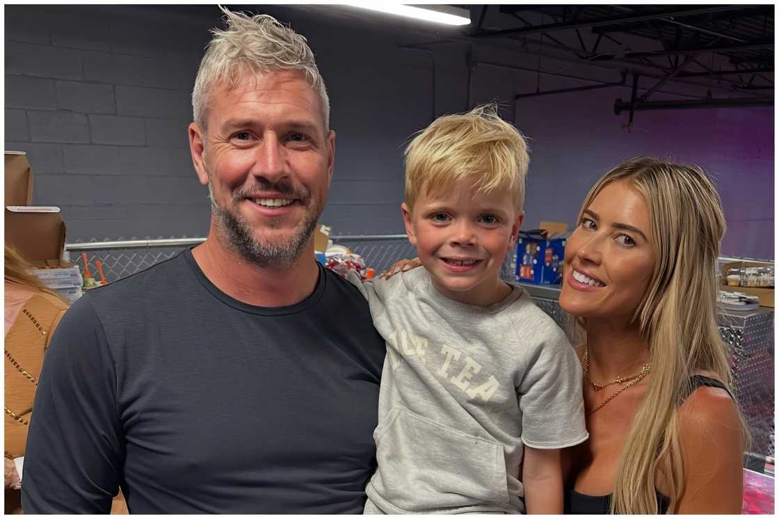 Christina Hall and Anstead are celebrating Hudson's birthday.