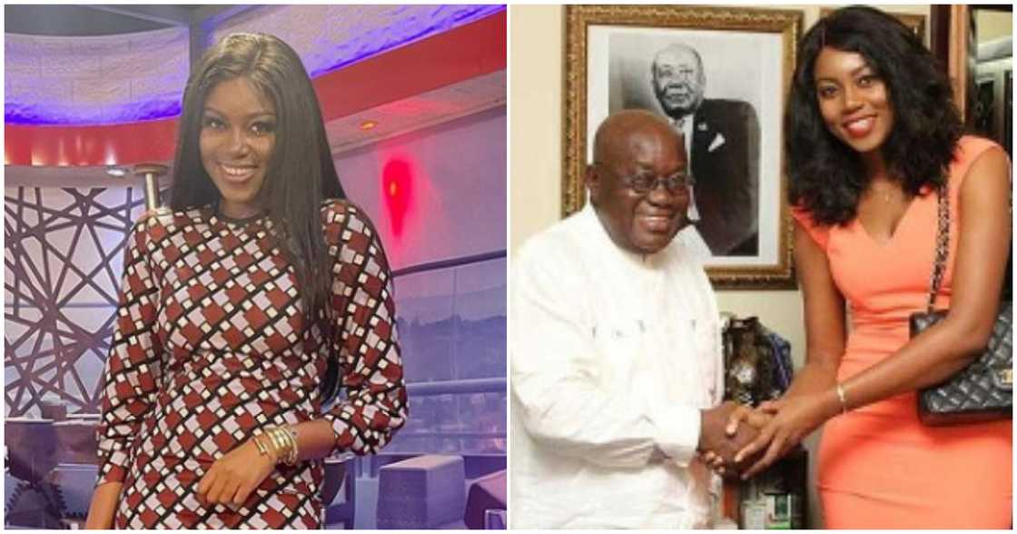 Yvonne Nelson and Akufo-Addo Yvonne Nelson and Akufo-Addo