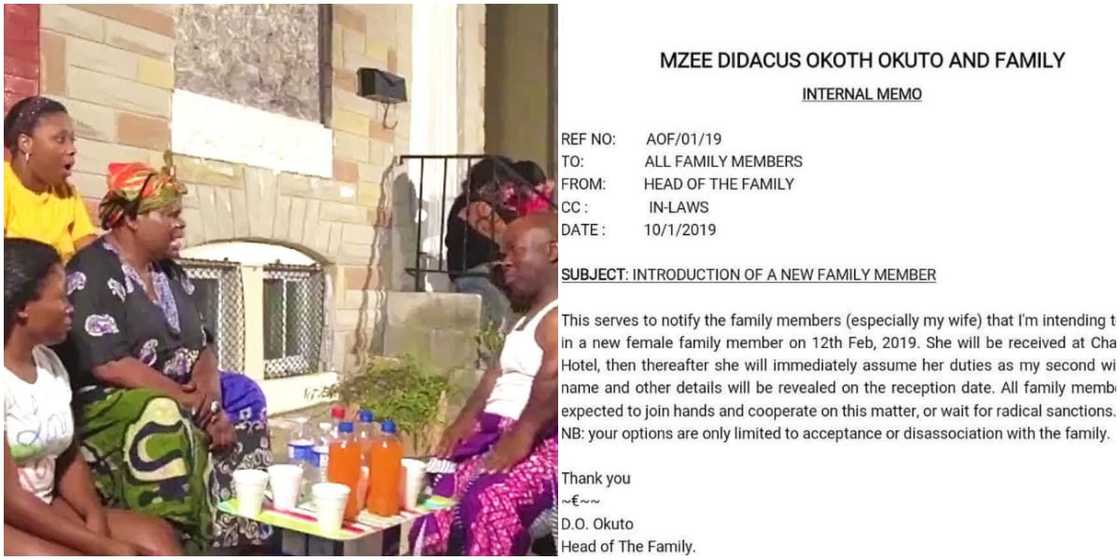 Married man moves to bring in a second wife, writes letter to family members about it, photo cause huge stir Married man moves to bring in a second wife, writes letter to family members about it, photo cause huge stir