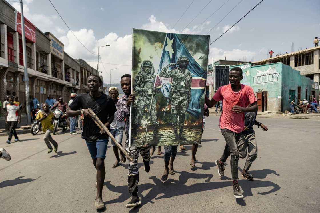 Anger at Rwanda's alleged support for the M23 fuelled protests at the border city of Goma in June Anger at Rwanda's alleged support for the M23 fuelled protests at the border city of Goma in June