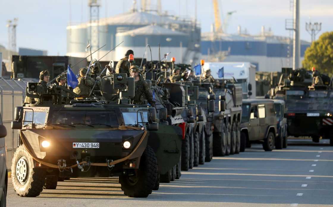 Around a hundred German soldiers have disembarked in Klaipeda Around a hundred German soldiers have disembarked in Klaipeda