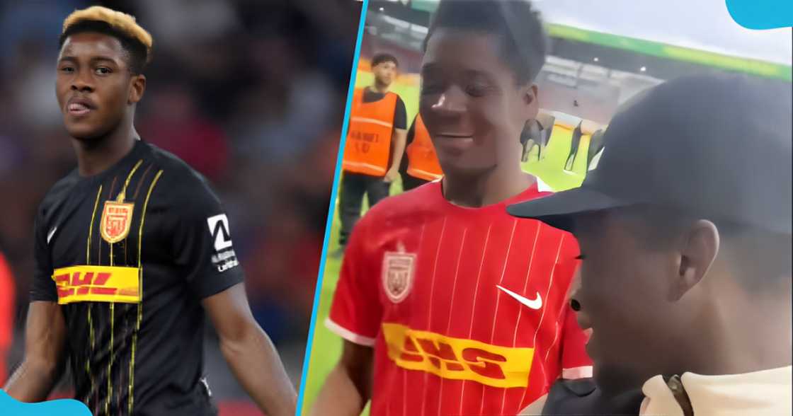 Ghanaian man excited to meet Ibrahim Osman Ghanaian man excited to meet Ibrahim Osman