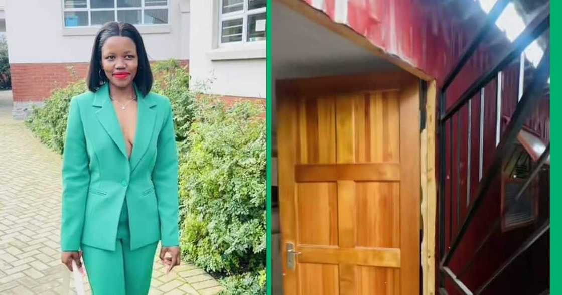 Lady shows her transformed shack to a home Lady shows her transformed shack to a home