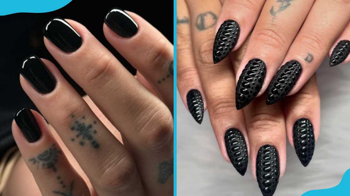 Black nails Black nails