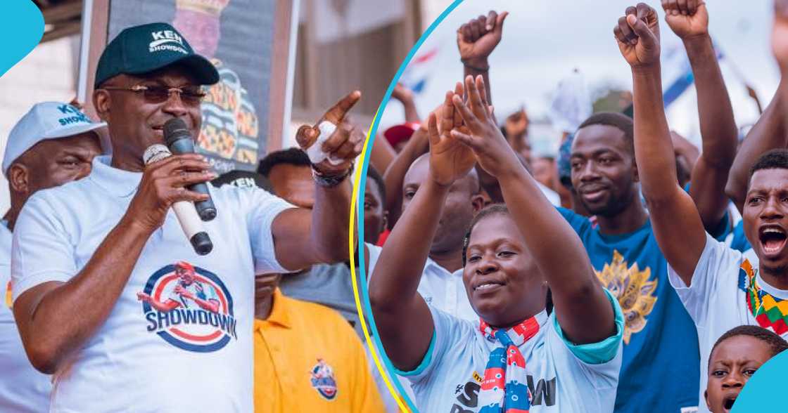 Kennedy Agyapong addresses supporters at party