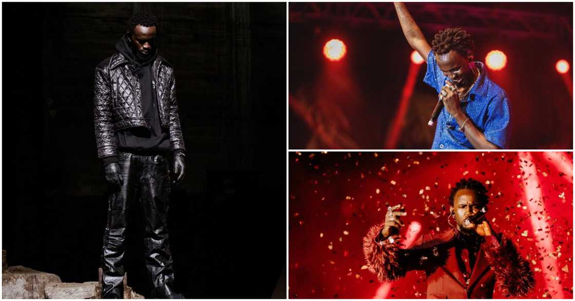 Black Sherif: Ghanaian Musician Steps Up His Fashion Game As He Performs In Red Suit At Mozama Disco Concert Black Sherif: Ghanaian Musician Steps Up His Fashion Game As He Performs In Red Suit At Mozama Disco Concert