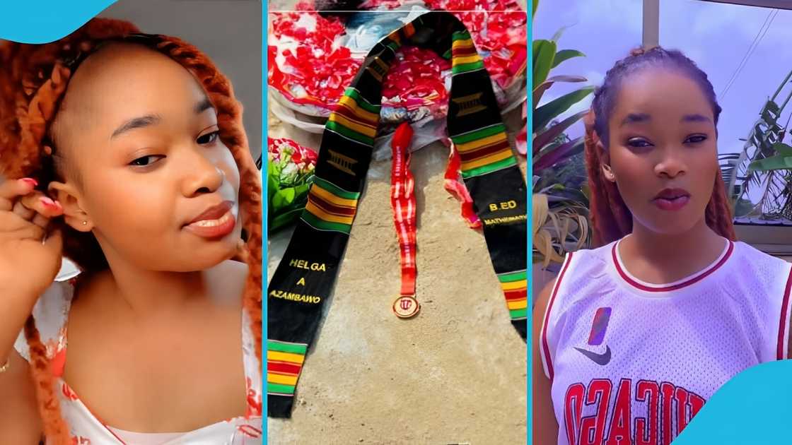 Ghanaian Lady, Emotional Videos, Dad's Grave, Graduation Photos Ghanaian Lady, Emotional Videos, Dad's Grave, Graduation Photos