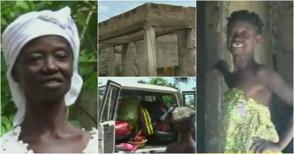 Afua Akoto: 70-year-old Ghanaian woman living in a mud house gets help