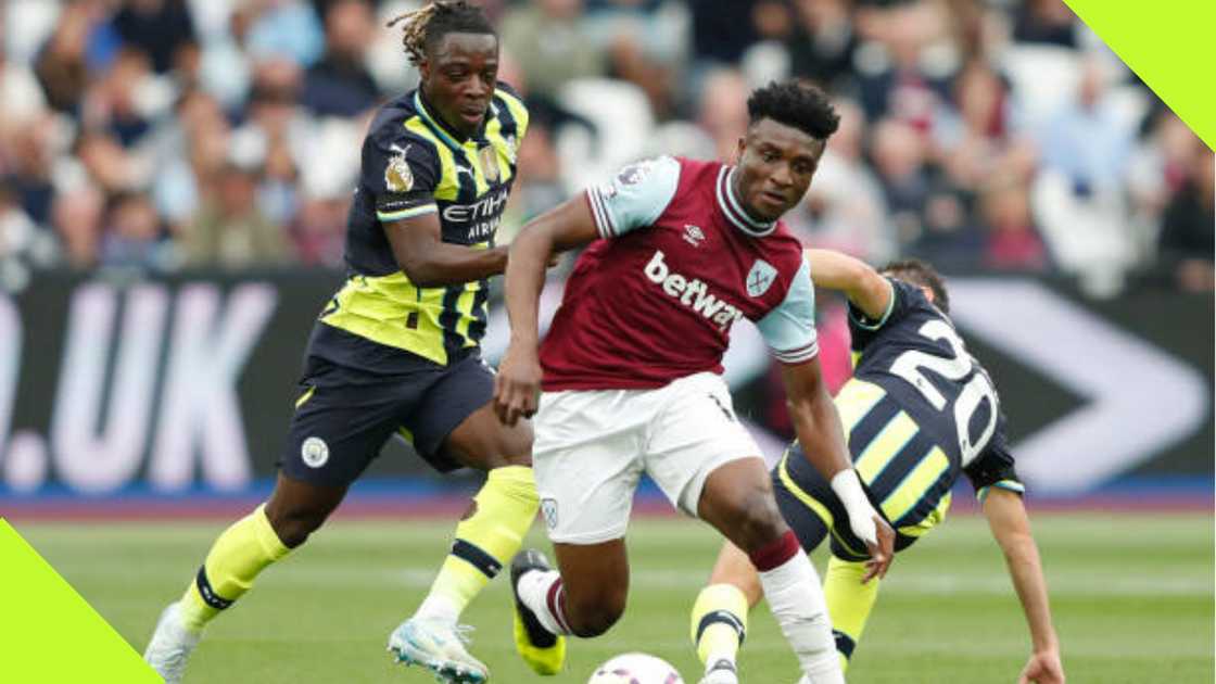 Mohammed Kudus in action for West Ham. Mohammed Kudus in action for West Ham.