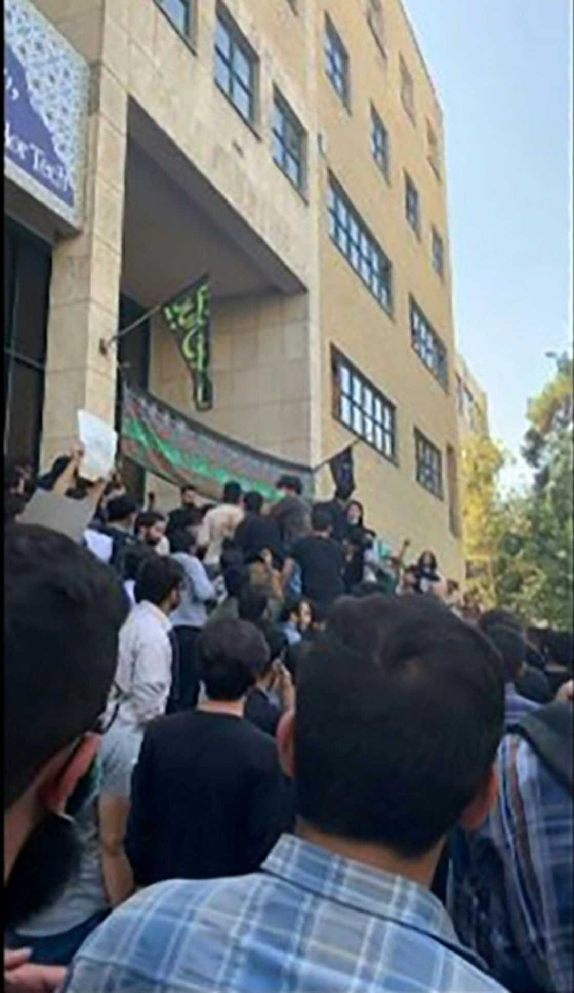 The rallies came a day after police made arrests and fired tear gas in Amini's home province of Kurdistan The rallies came a day after police made arrests and fired tear gas in Amini's home province of Kurdistan