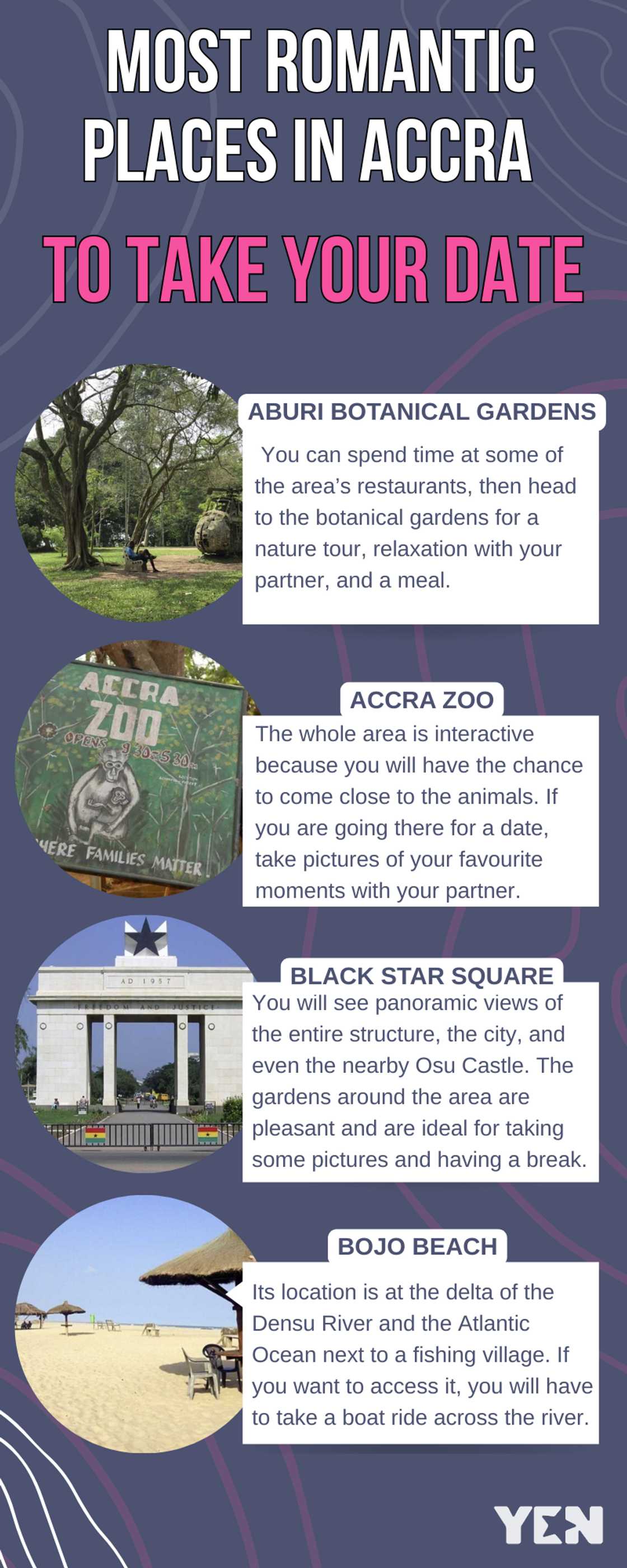 Most romantic places in Accra to take your date Most romantic places in Accra to take your date