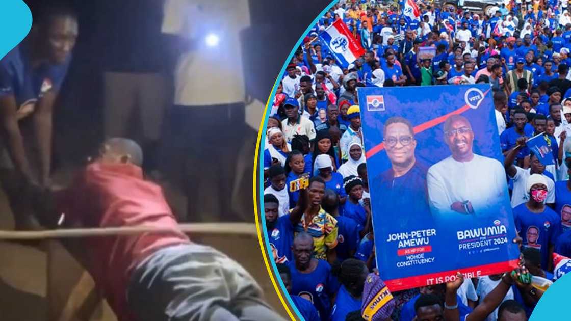 Hohoe Resident Lashed After Being Accused Of Destroying NPP Posters Hohoe Resident Lashed After Being Accused Of Destroying NPP Posters
