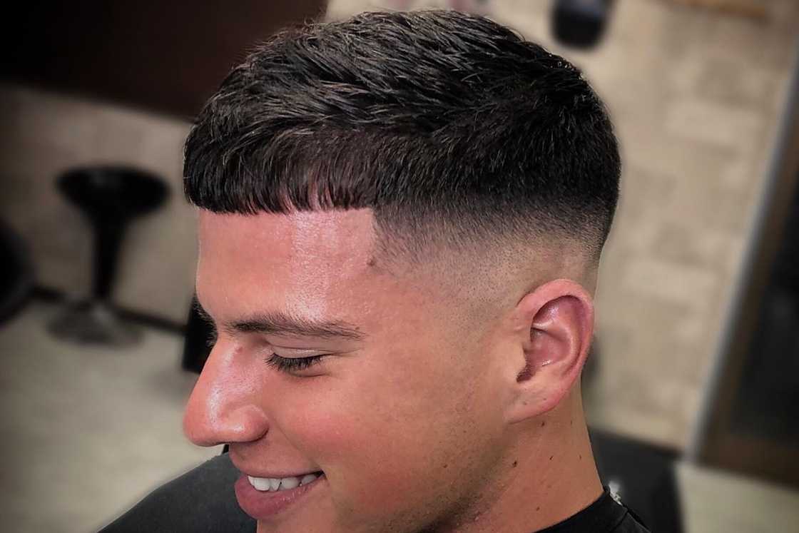 French crop with mid fade French crop with mid fade