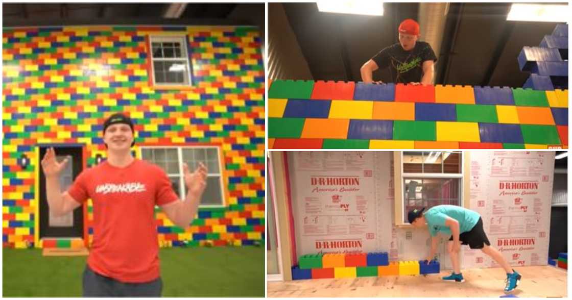 Man builds real-size house from lego bricks Man builds real-size house from lego bricks