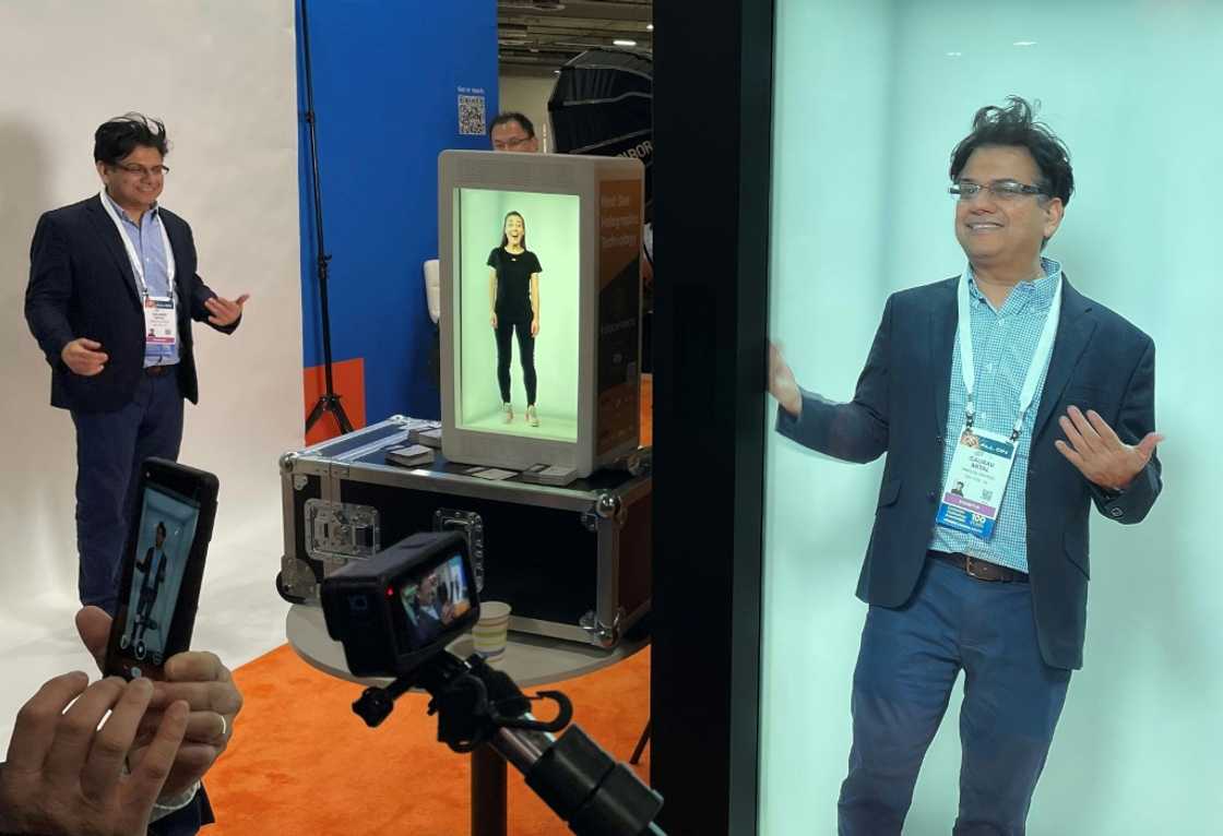 Dutch company Holobox allows users to try out their own hologram, on 11 January 2024 Dutch company Holobox allows users to try out their own hologram, on 11 January 2024