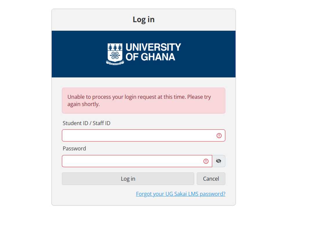 University of Ghana Sakai portal University of Ghana Sakai portal