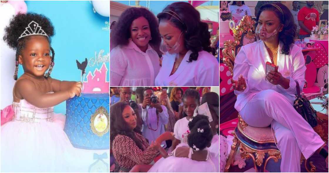 Nana Ama McBrown, Ohemaa Mercy, other stars, chill at lavish b'day party of Tracey Boakye's daughter