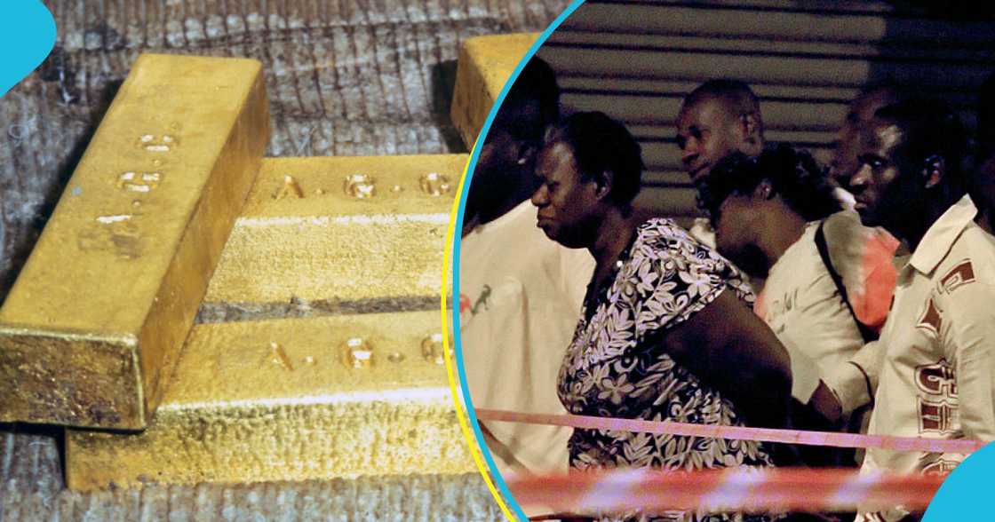 Man selling fake gold Man selling fake gold