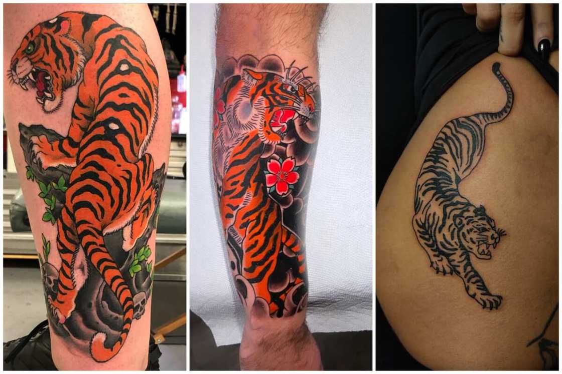 Japanese tiger tattoo