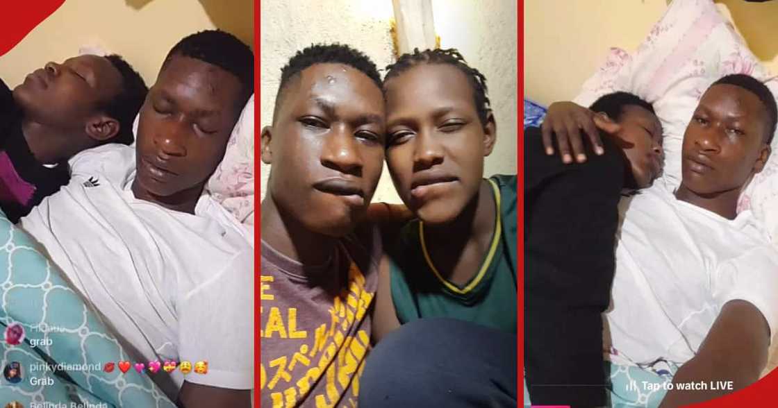 Viral sleeping Kenyan TikTok couple.