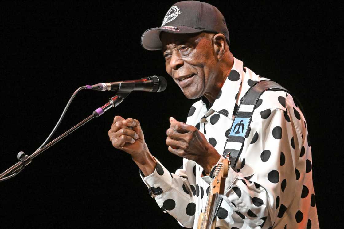 Buddy Guy performs at Whitney Hall. Buddy Guy performs at Whitney Hall.