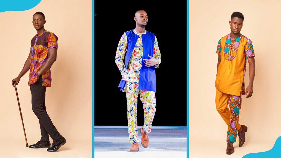 Men wearing Ankara pants and shirts Men wearing Ankara pants and shirts
