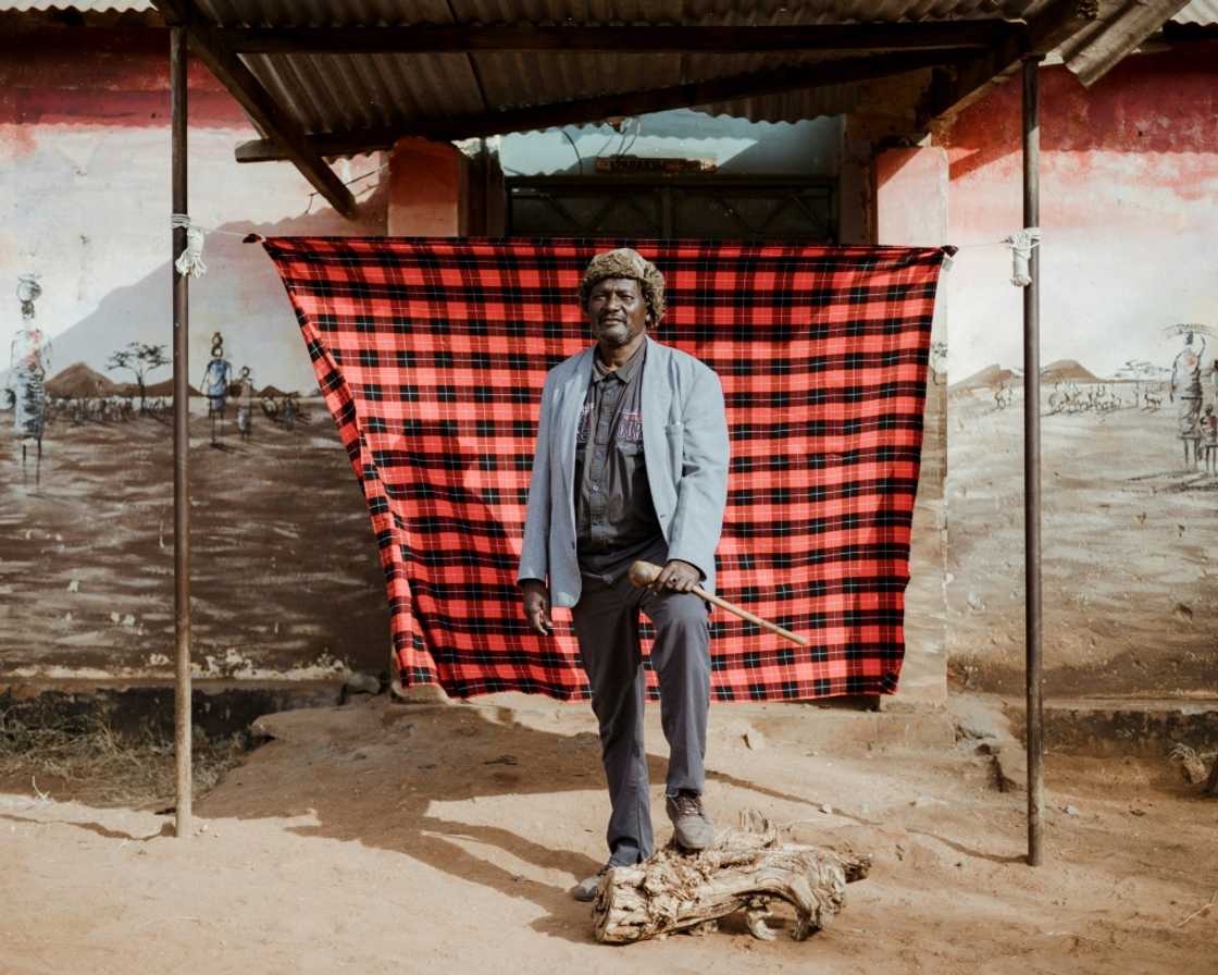 Unemployed Daniel Ole Kipise, 64, unemployed, voted in Kajiado in southwestern Kenya