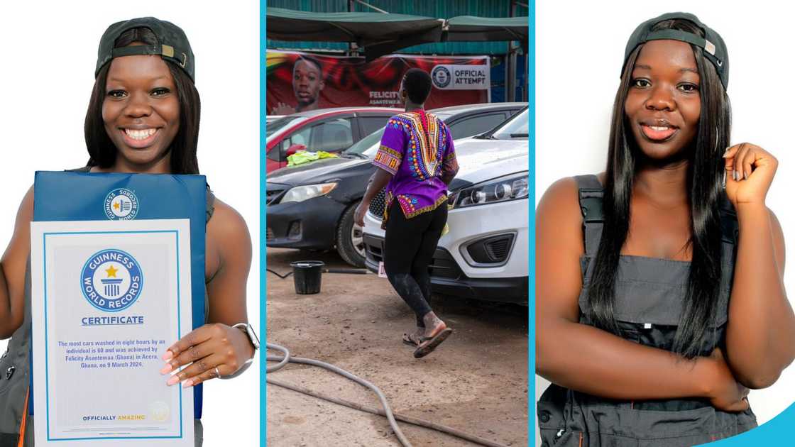 Felicity Asantewaa, Guinness World Record, Car wash-a-thon, Most cars washed in eight hours, Ghana