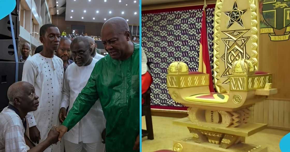 President John Mahama, presidential seat, Ghana's Fourth Republic, Kumasi, Ashanti Region. President John Mahama, presidential seat, Ghana's Fourth Republic, Kumasi, Ashanti Region.
