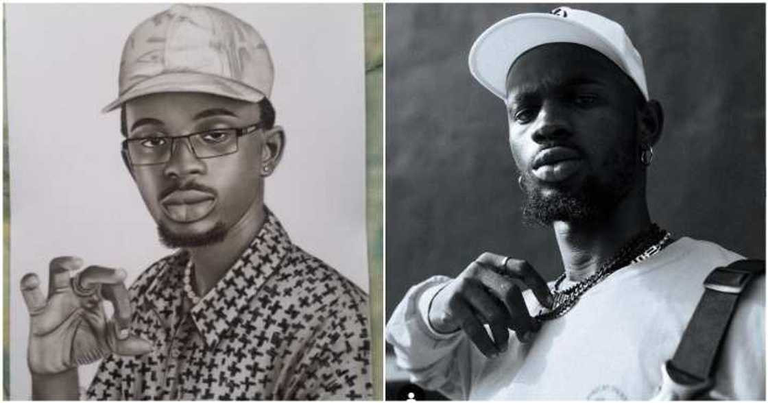 Pencil drawing of Black Sherif Pencil drawing of Black Sherif