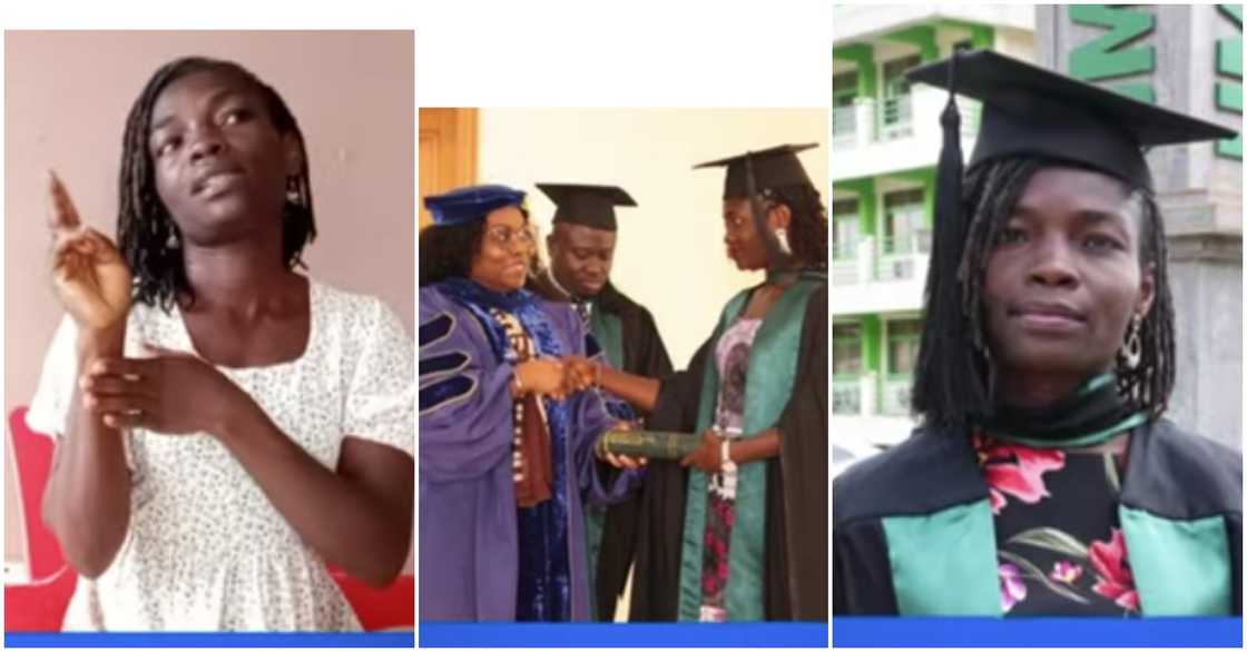 Photos of Lydia Abayie Acquah after graduating from UMaT Photos of Lydia Abayie Acquah after graduating from UMaT