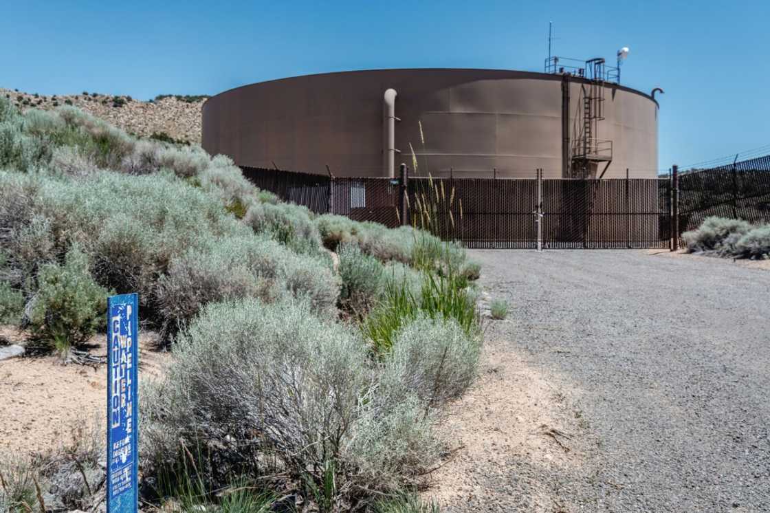 The Vidler water pipe terminus is seen in Lemmon Valley, Nevada in June 2023 The Vidler water pipe terminus is seen in Lemmon Valley, Nevada in June 2023