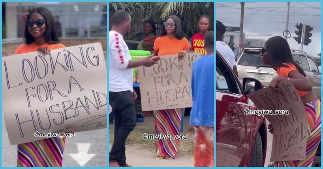 Meyiwa Vera with placard